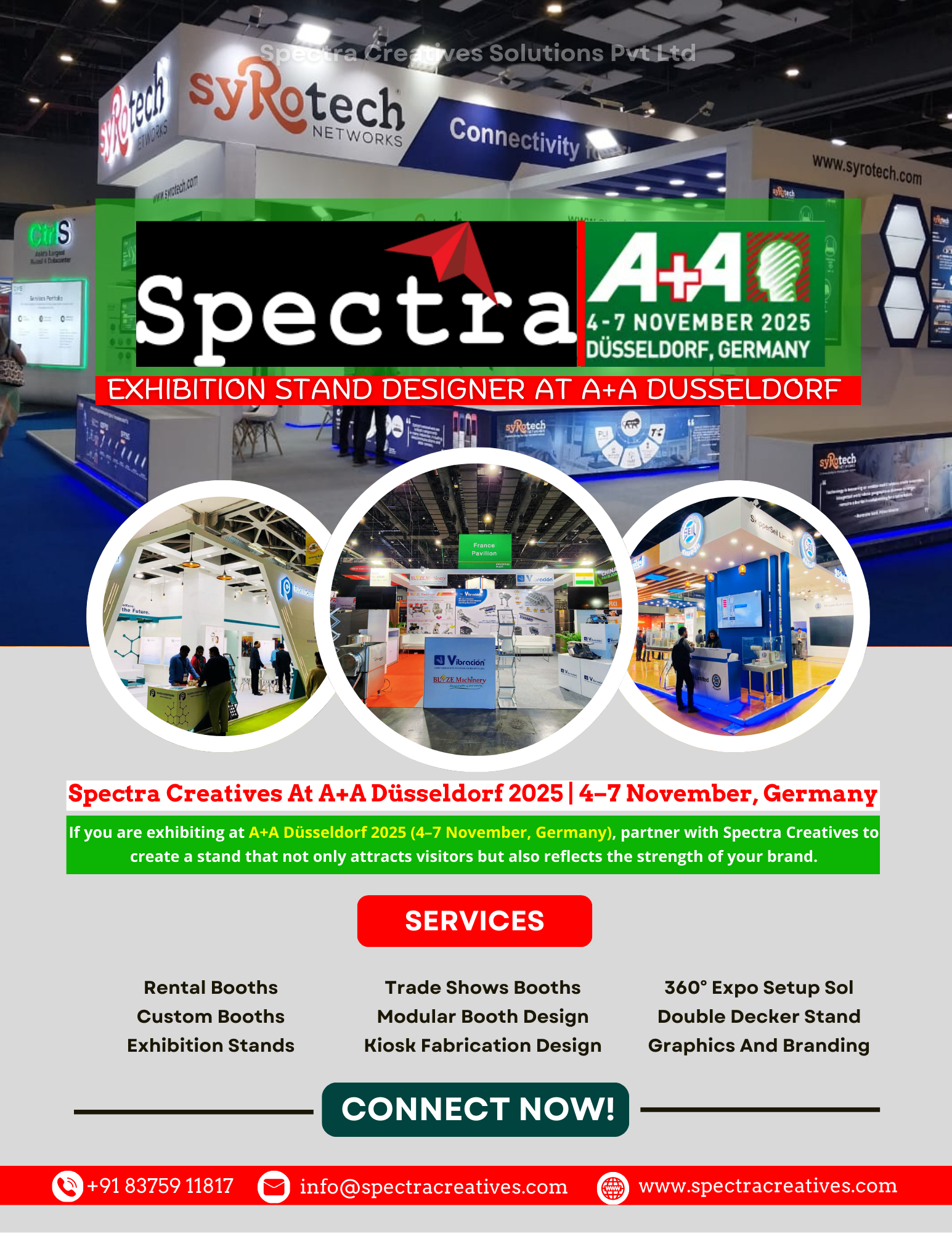 Spectra Creatives stands tall as a leading exhibition stand design and build company.