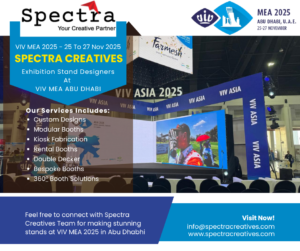 custom stall fabrication and designers at viv mea 2025 abu dhabi spectra creatives