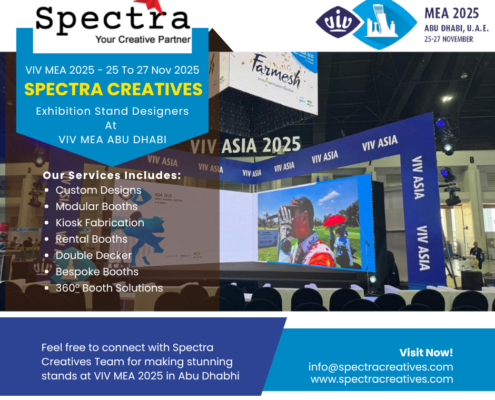 custom stall fabrication and designers at viv mea 2025 abu dhabi spectra creatives