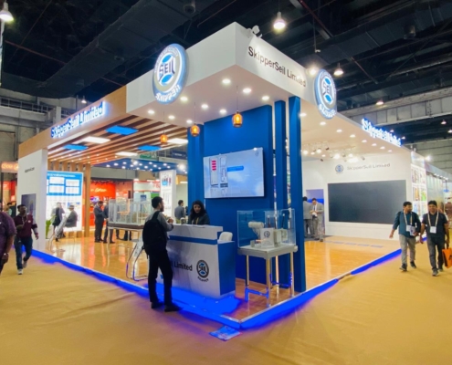 exhibition stand designers and builders at elecrama 2025