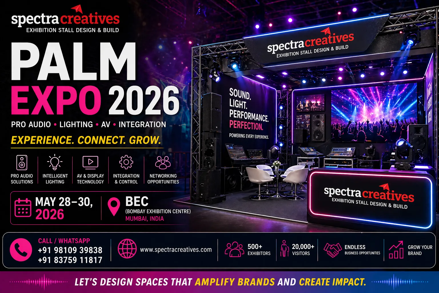 PALM Expo 2026 Mumbai | Stall Design spectracreatives